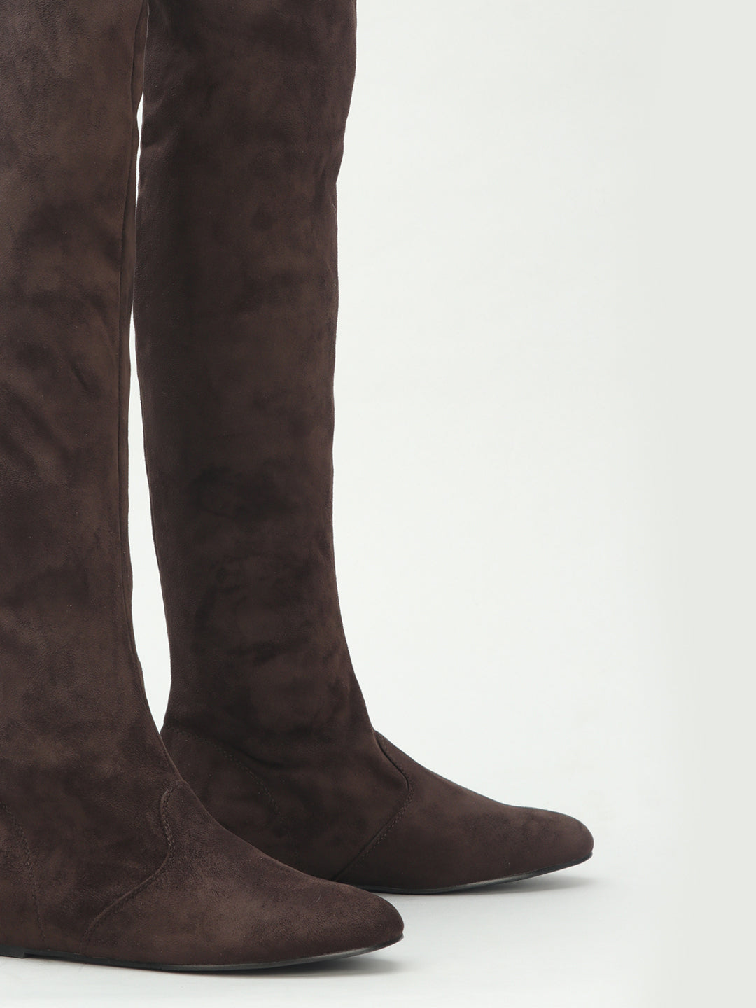 Venus Knee Length Suede Long Boots