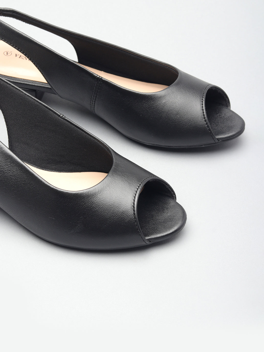 Casual Leather Block Heel Sandals