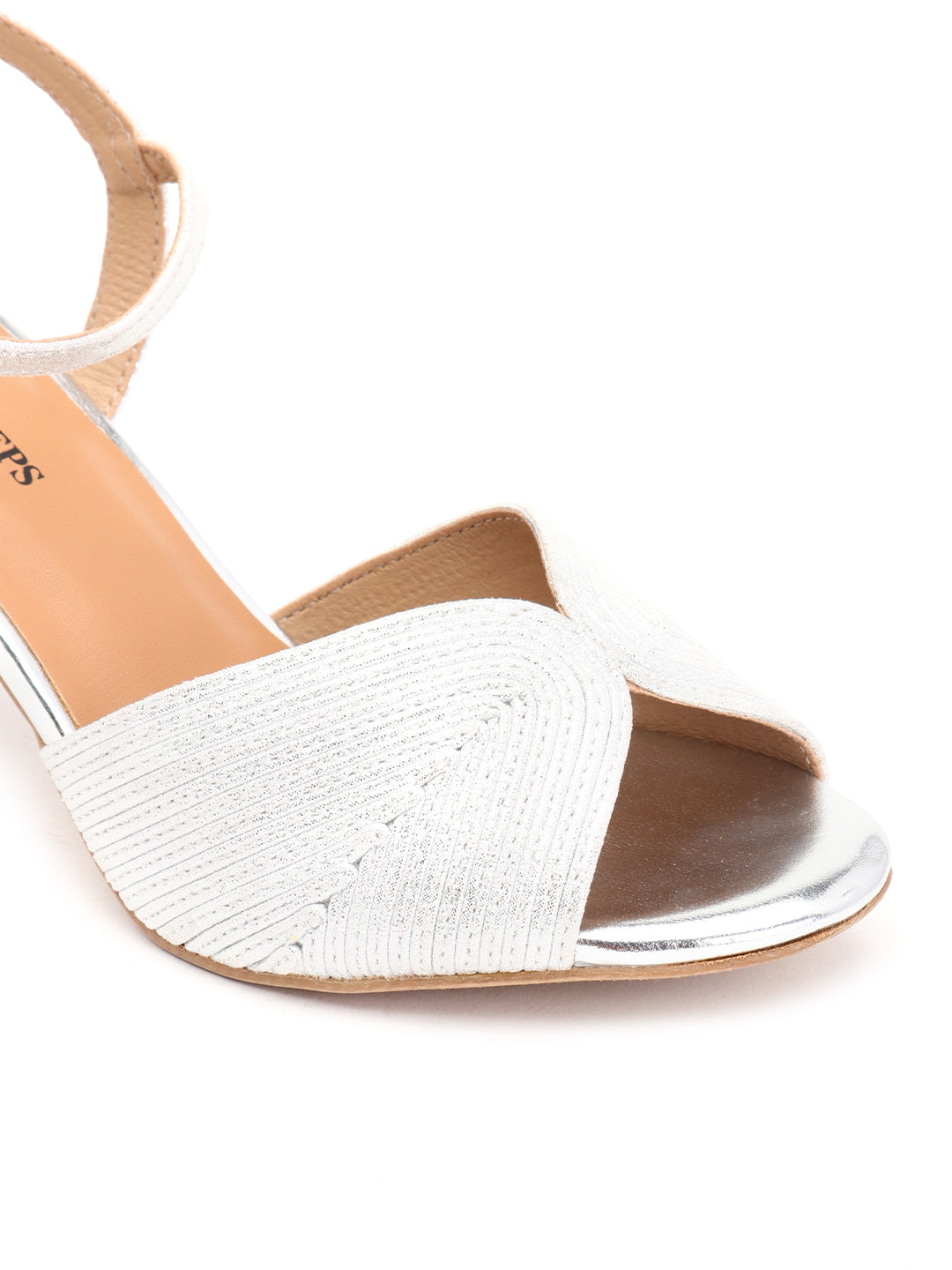 Venus Steps Shimmery Mettalic Block heel sandal