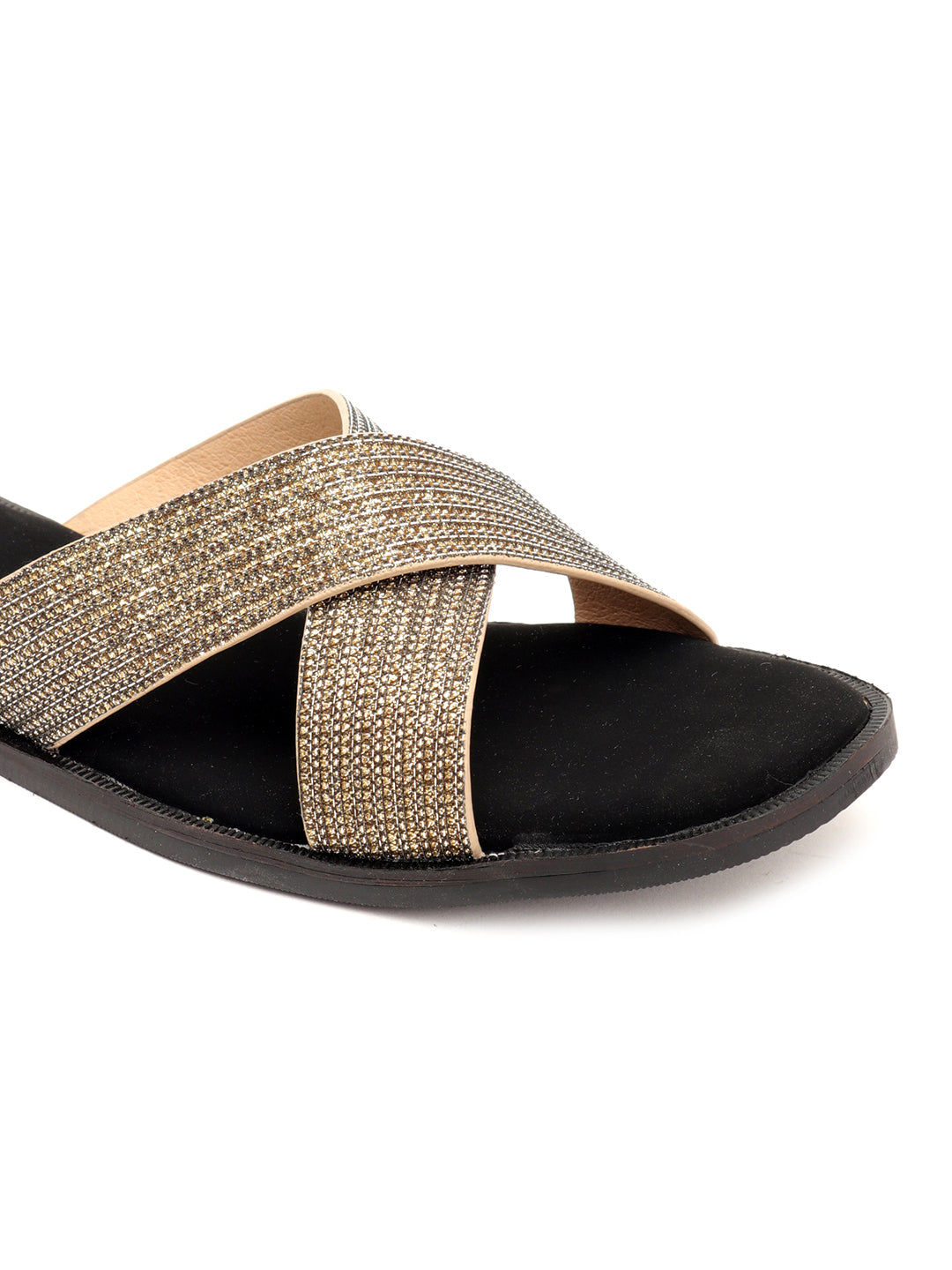 Venus Shimmery Flat heel Slippers