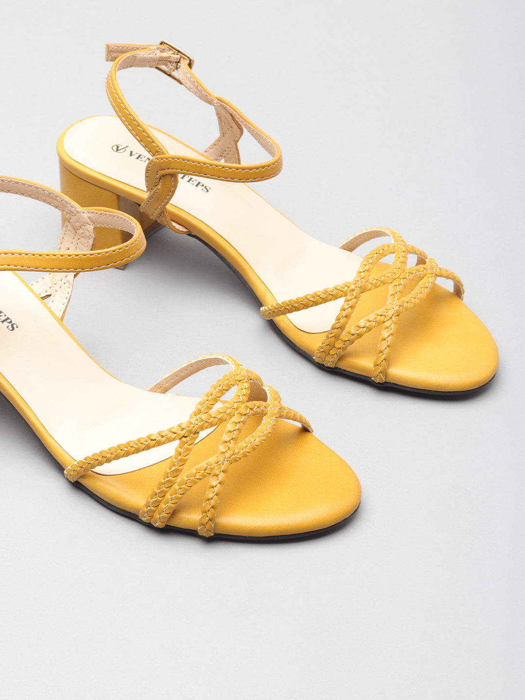 Womens Textured Embellished Sandals