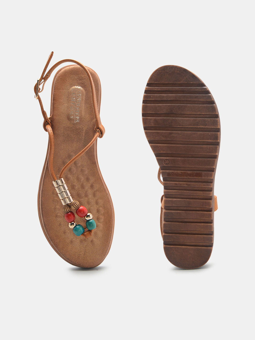 Multicoloured Matt Sandals