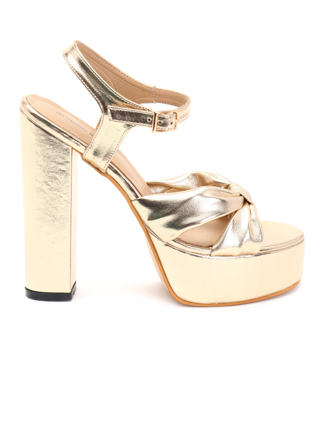Venus Steps Glossy finish Block heel sandals