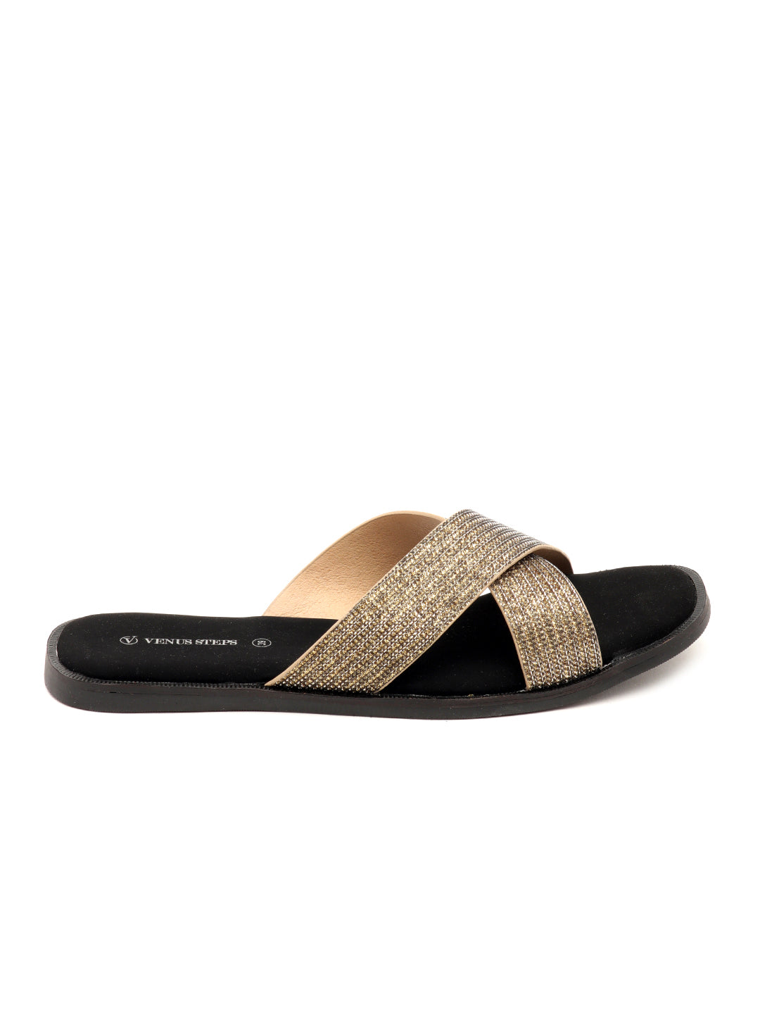 Venus Shimmery Flat heel Slippers