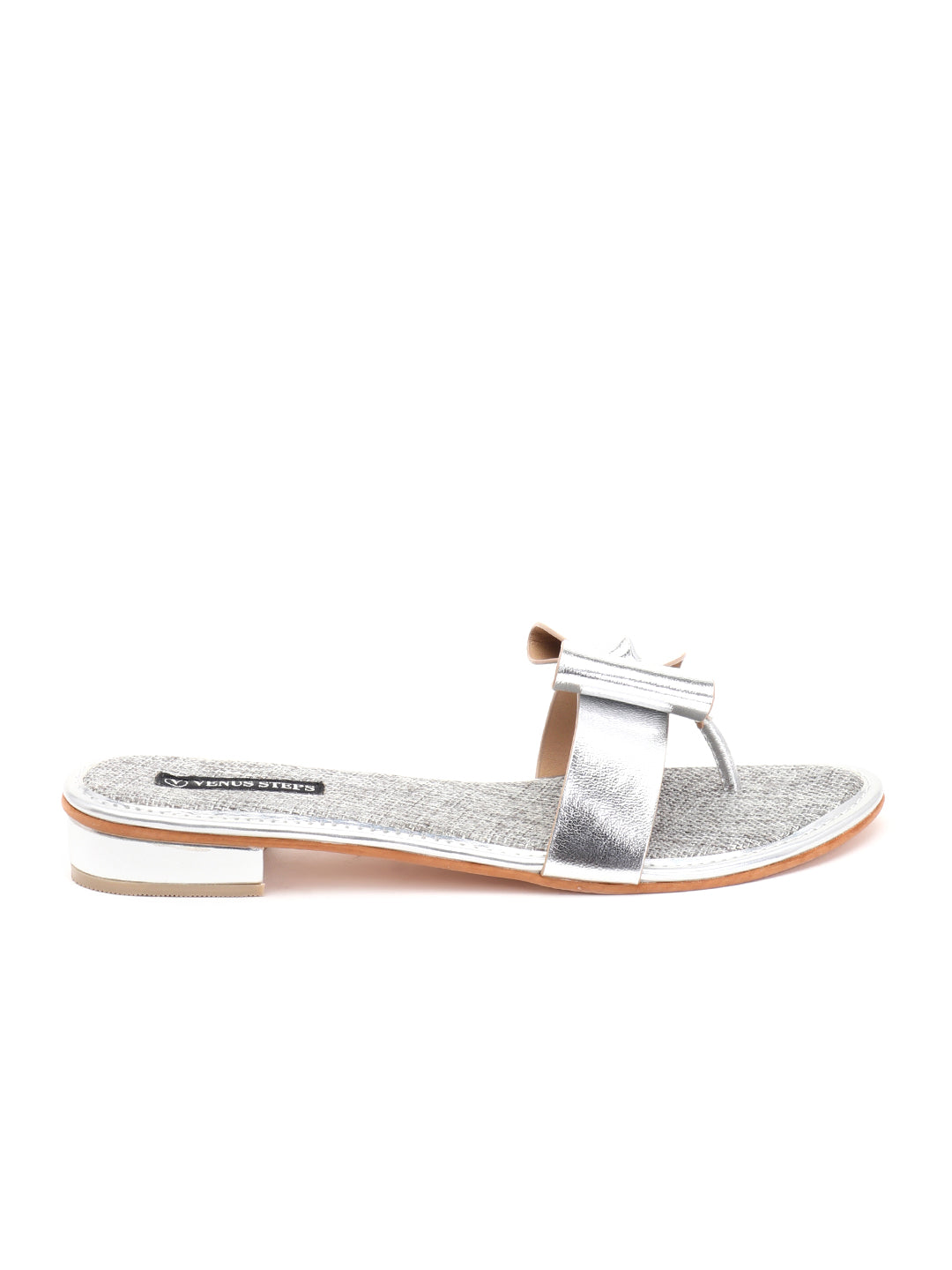Venus Steps Mettalic Flat Chappals