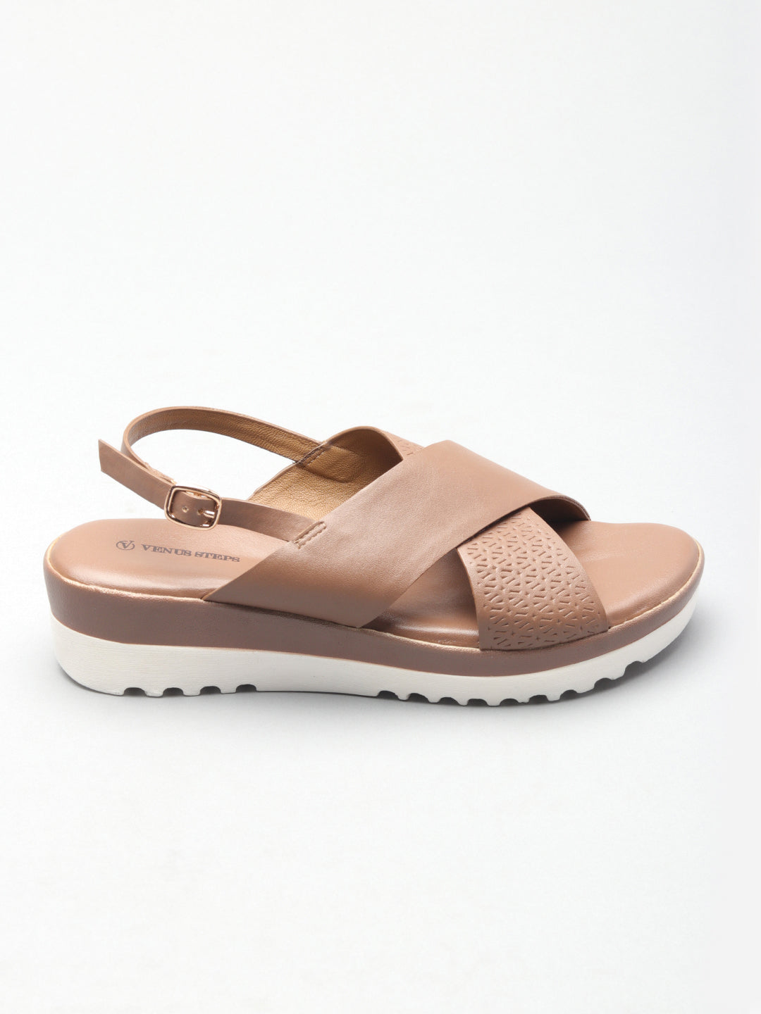 Comfortable And Textured Wedge Heel Sandals