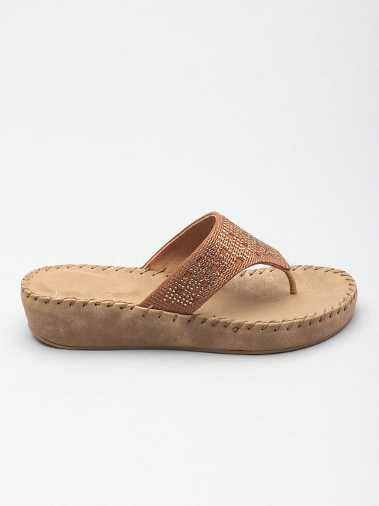 Casual Patent/Glossy Chappals Flat