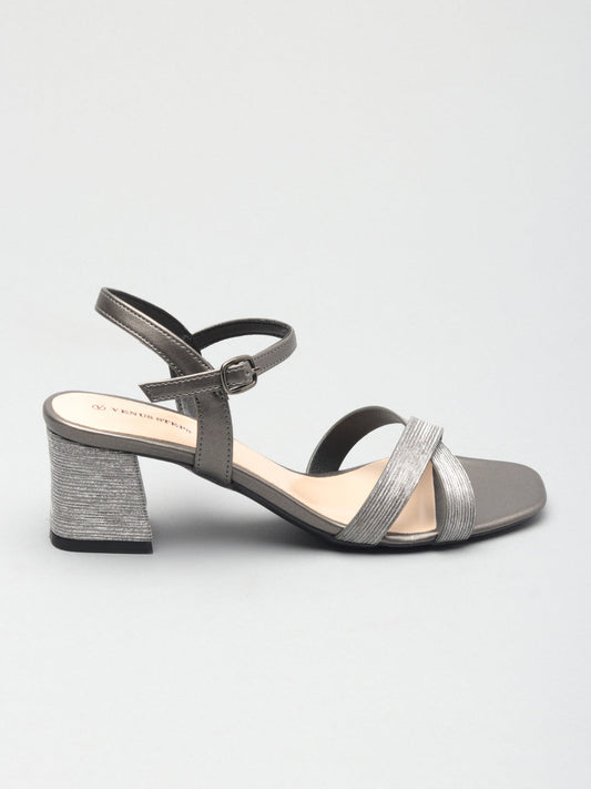 Classic Shimmery Block Heel