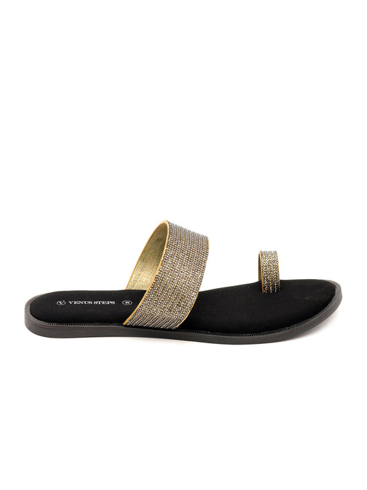 Venus Shimmery Flat Chappals