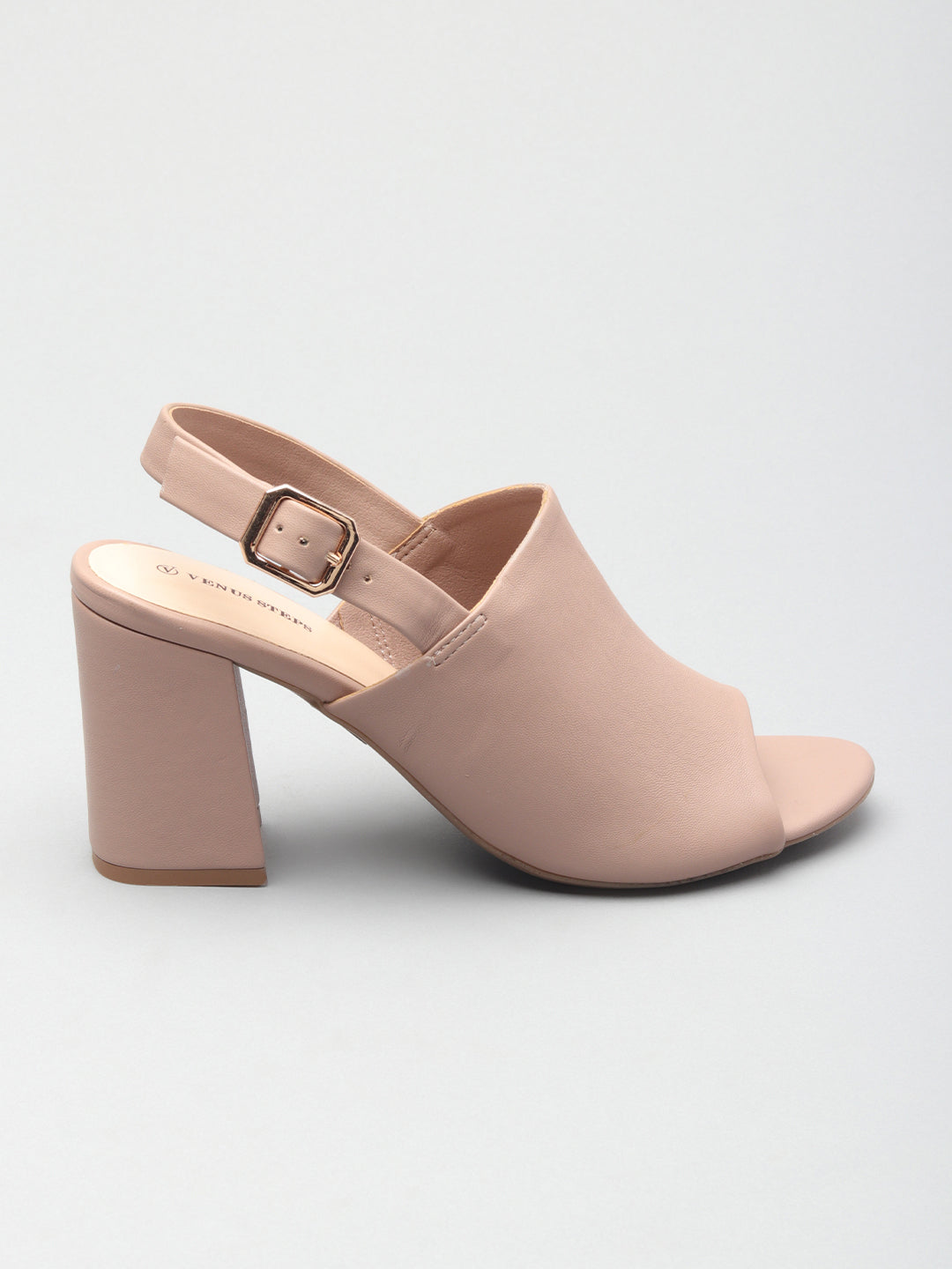 Nappa/Matt Casual Block Heel Sandals