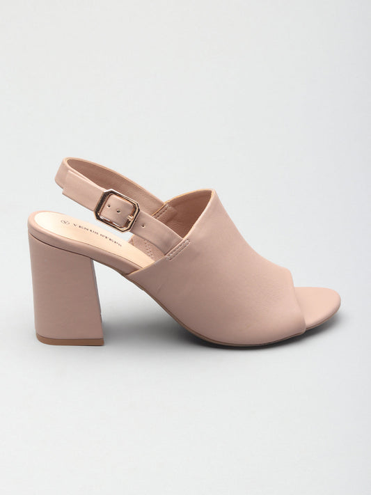 Nappa/Matt Casual Block Heel Sandals