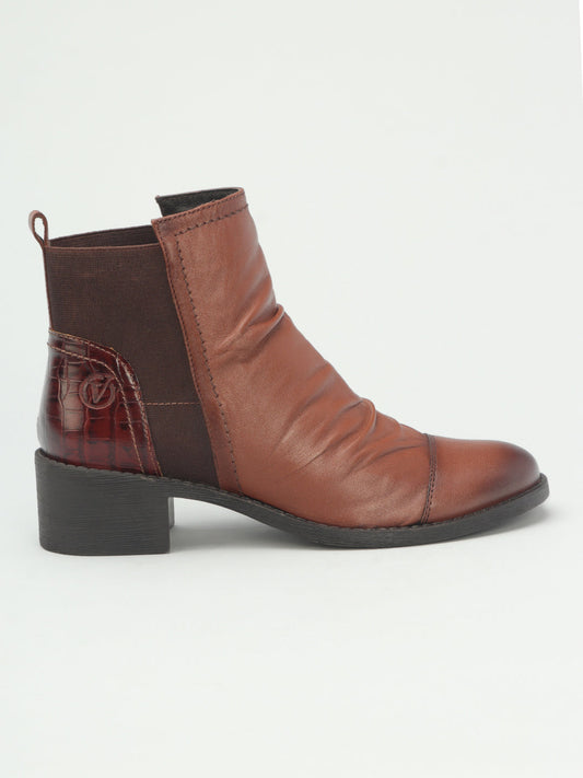 Venus Block Heel Leather Boots