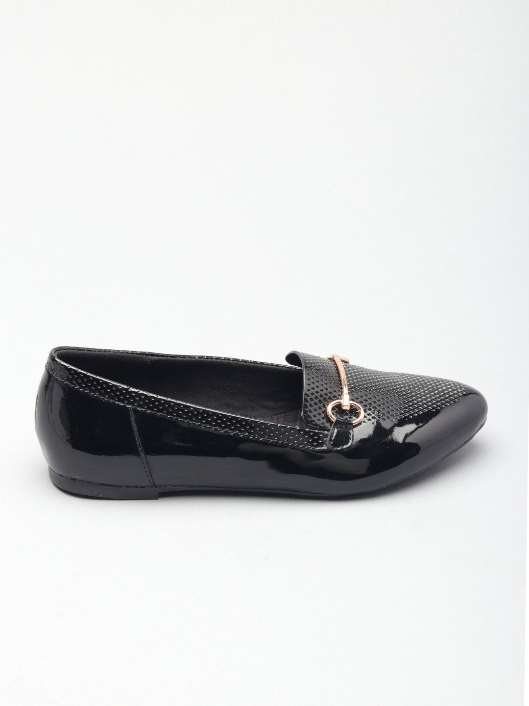 Classic Textured Ballerinas Flat