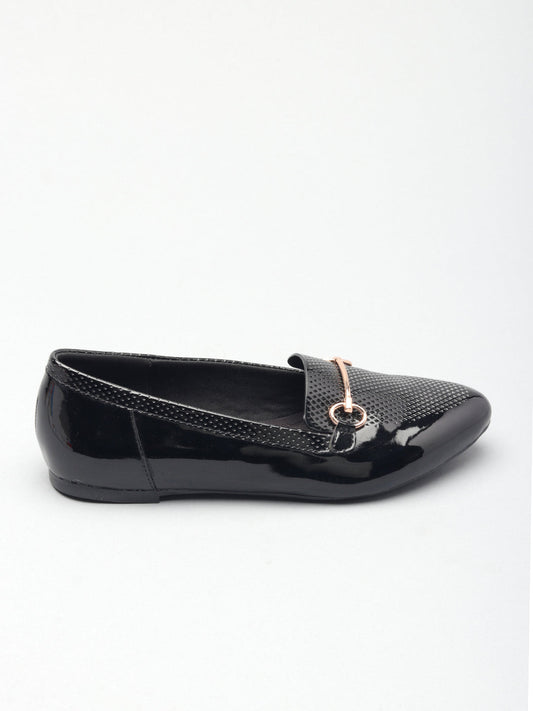 Classic Textured Ballerinas Flat