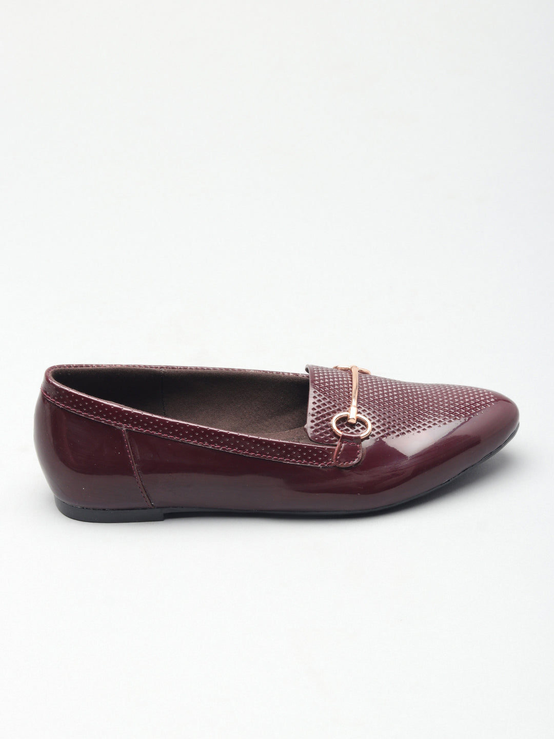 Classic Textured Ballerinas Flat