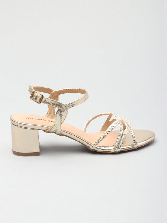 Womens Textured Embellished Sandals