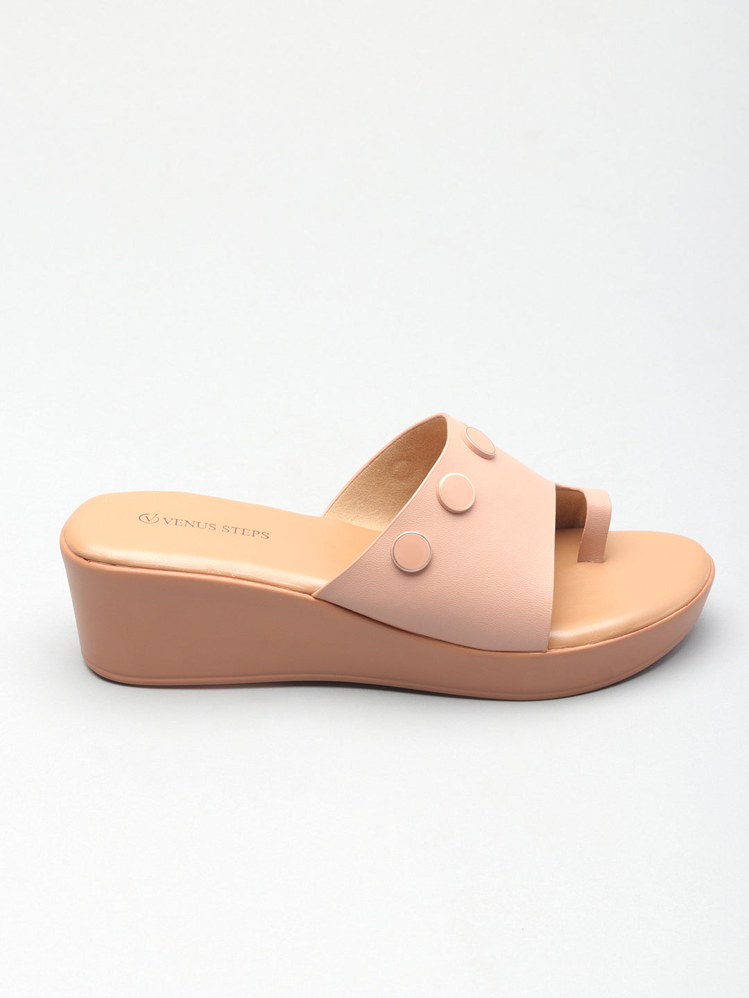 Solid Open Toe Wedge Hell Chappals