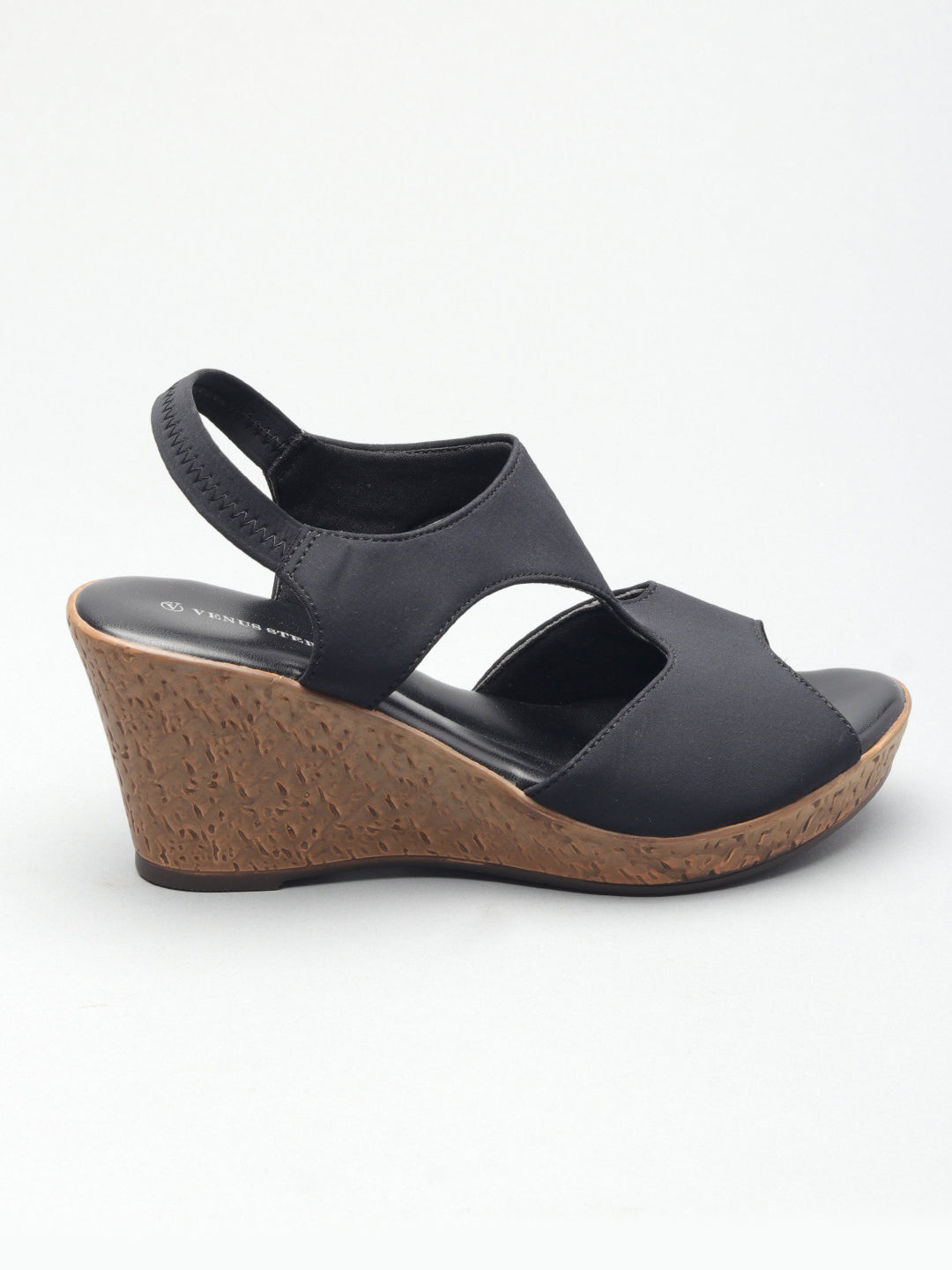 Womens Solid Wedge Heel Sandals