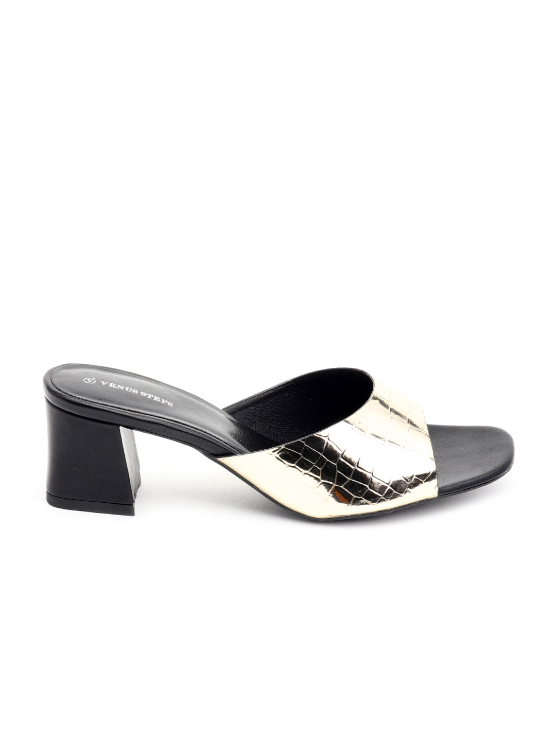Venus Steps Glossy Block heel Slippers