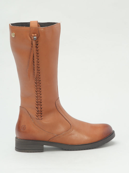 Venus Kids Block Heel Matt Finish Boots