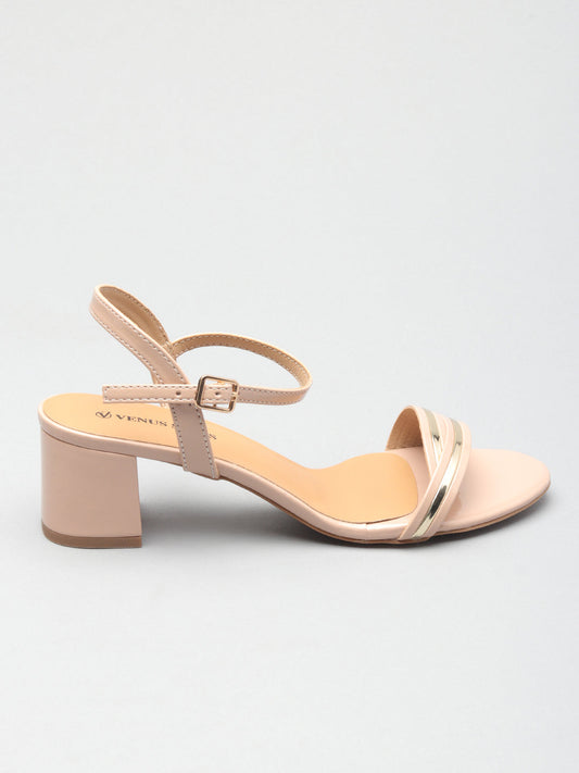 Patent/Glossy Block Heel Sandals