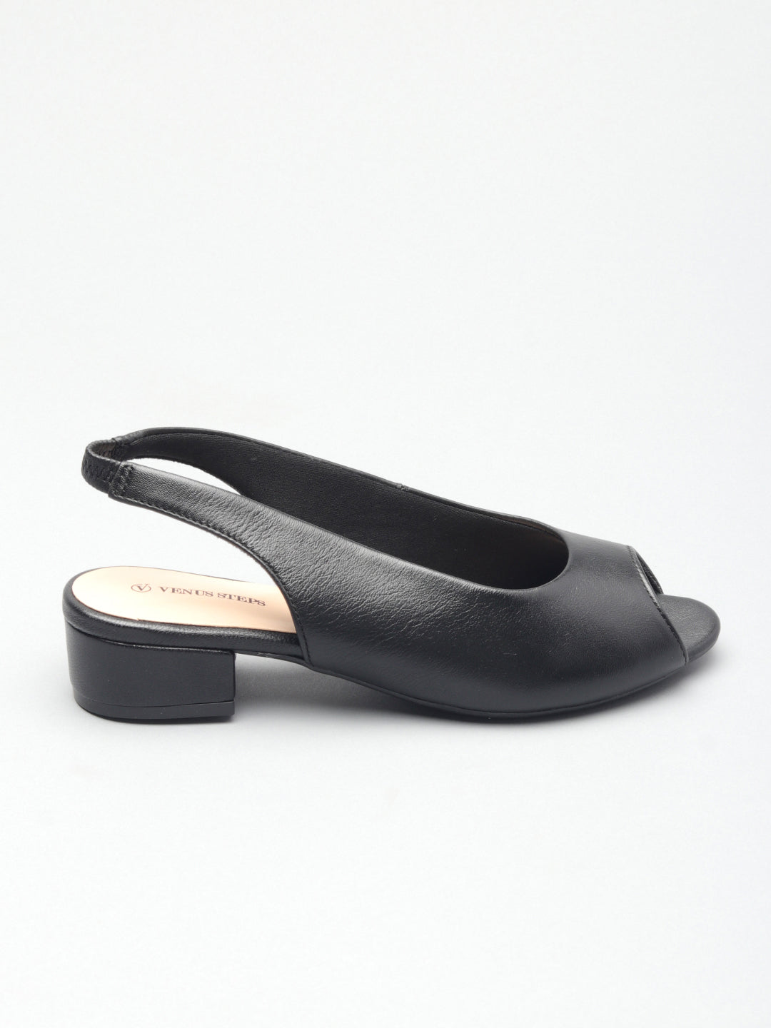 Casual Leather Block Heel Sandals