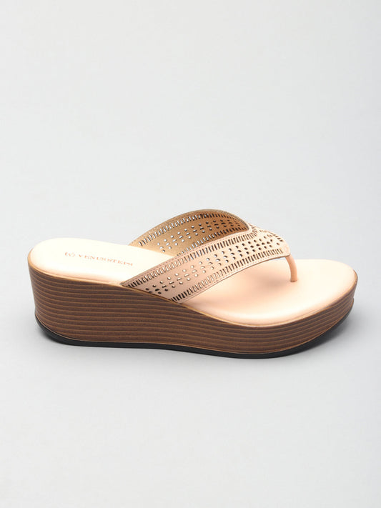 Women's Classic Wedge Heel Chappals