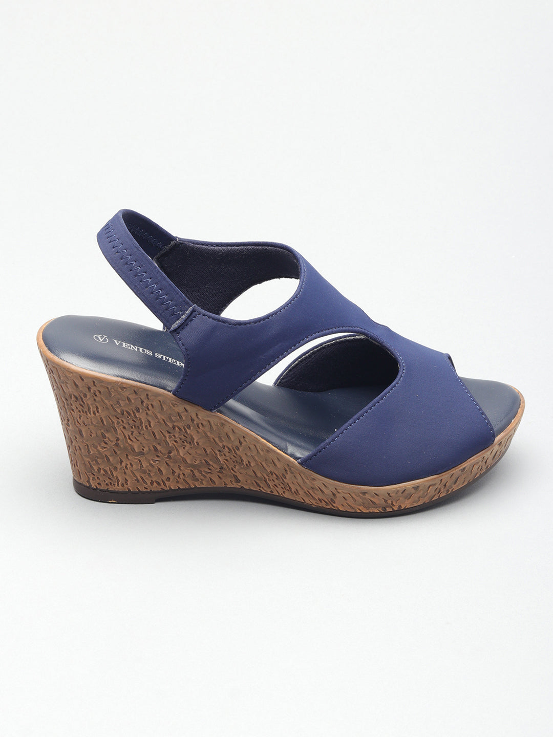 Womens Solid Wedge Heel Sandals