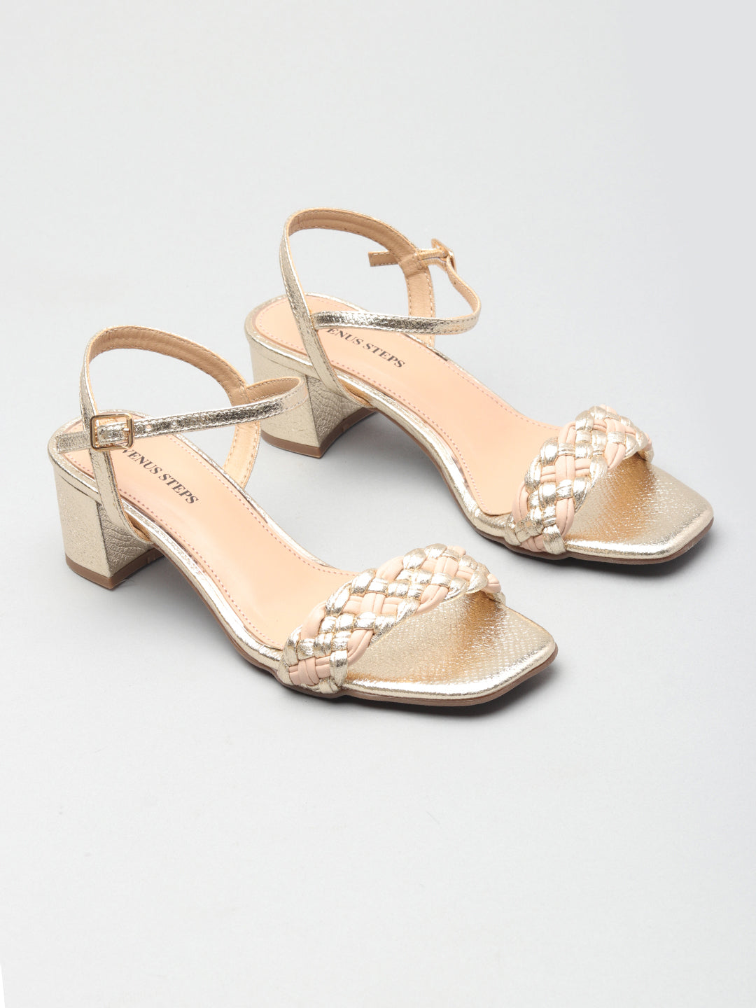 Classic Textured Block Heels