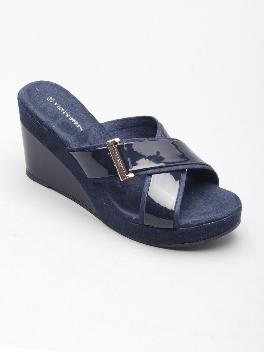 Patent/Glossy Casual Wedges