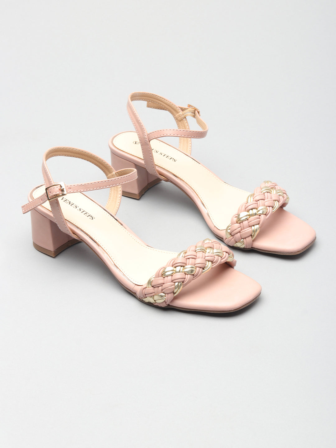 Classic Textured Block Heels