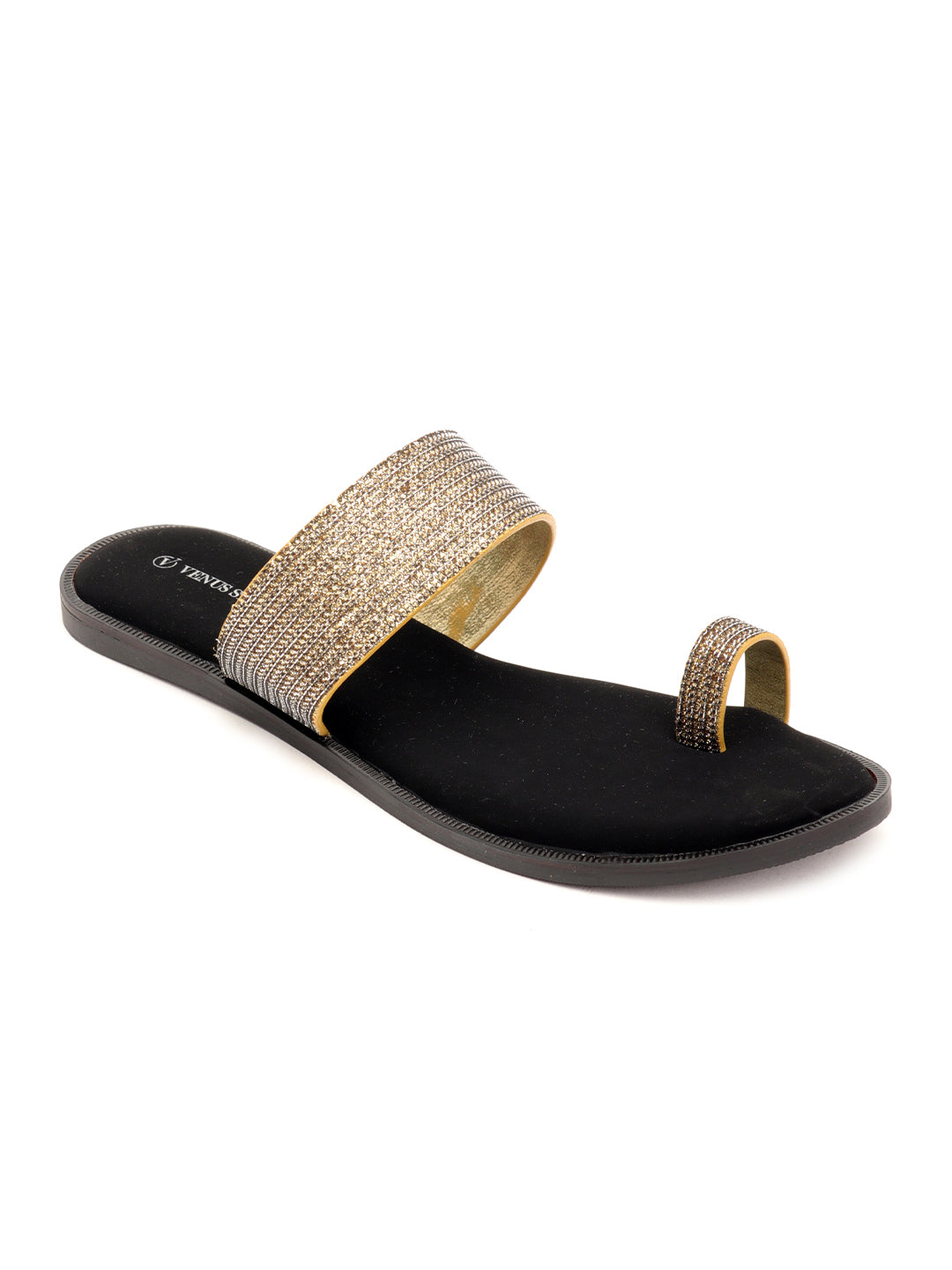 Venus Shimmery Flat Chappals