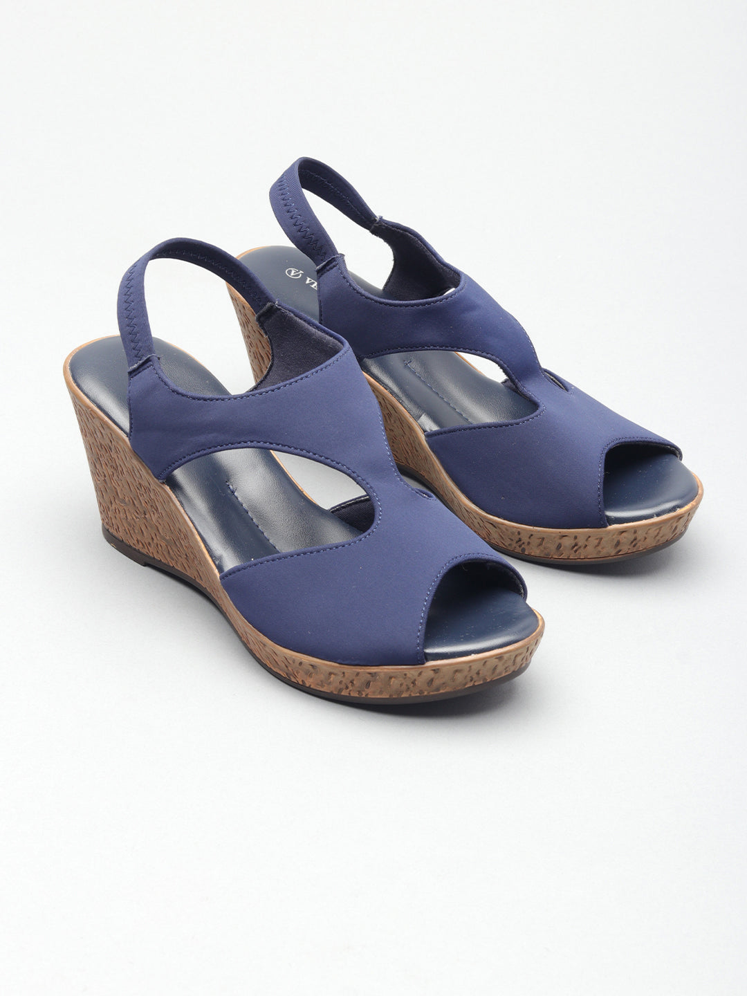 Womens Solid Wedge Heel Sandals