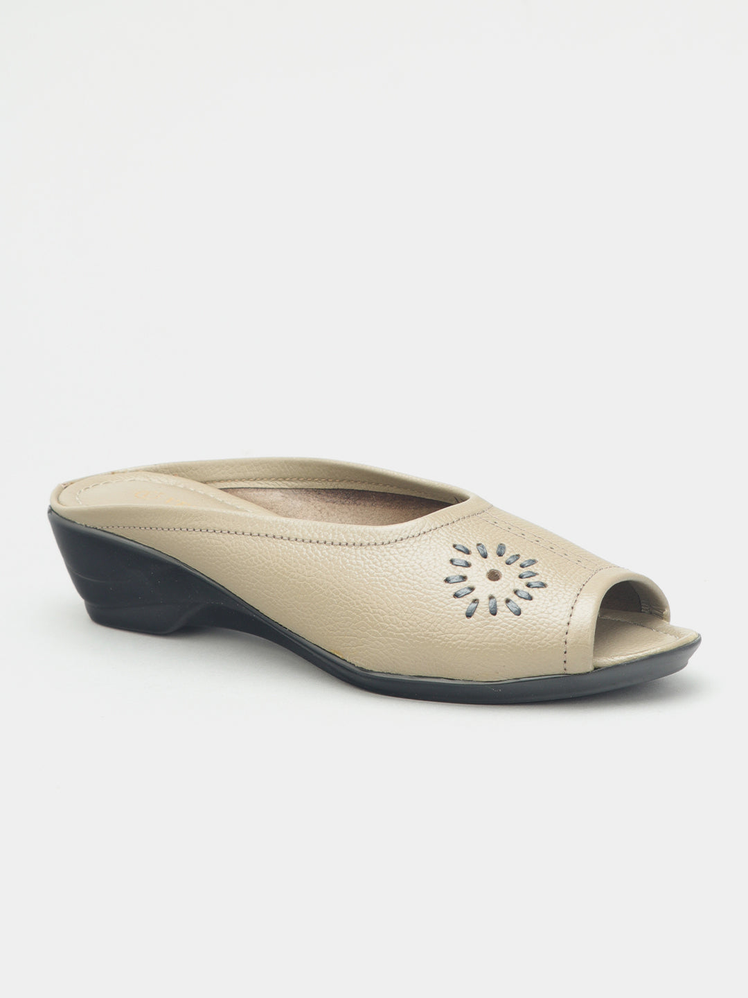 Punja Open Toe Wedge Heel Slippers