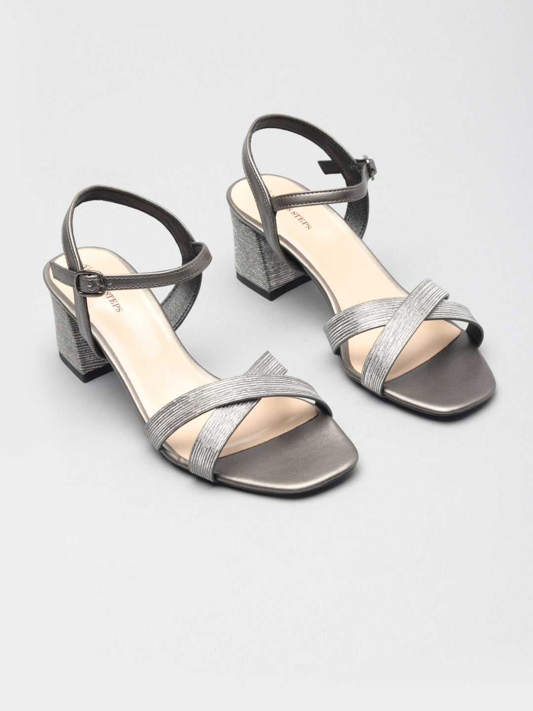 Classic Shimmery Block Heel