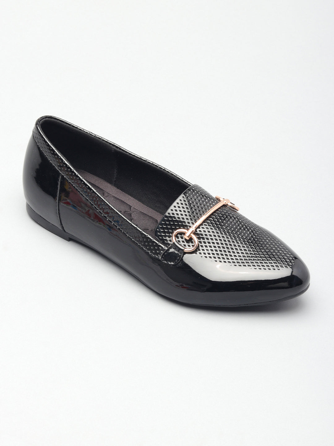 Classic Textured Ballerinas Flat