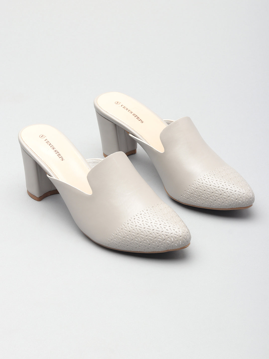 Casual Block Heel Buntoe