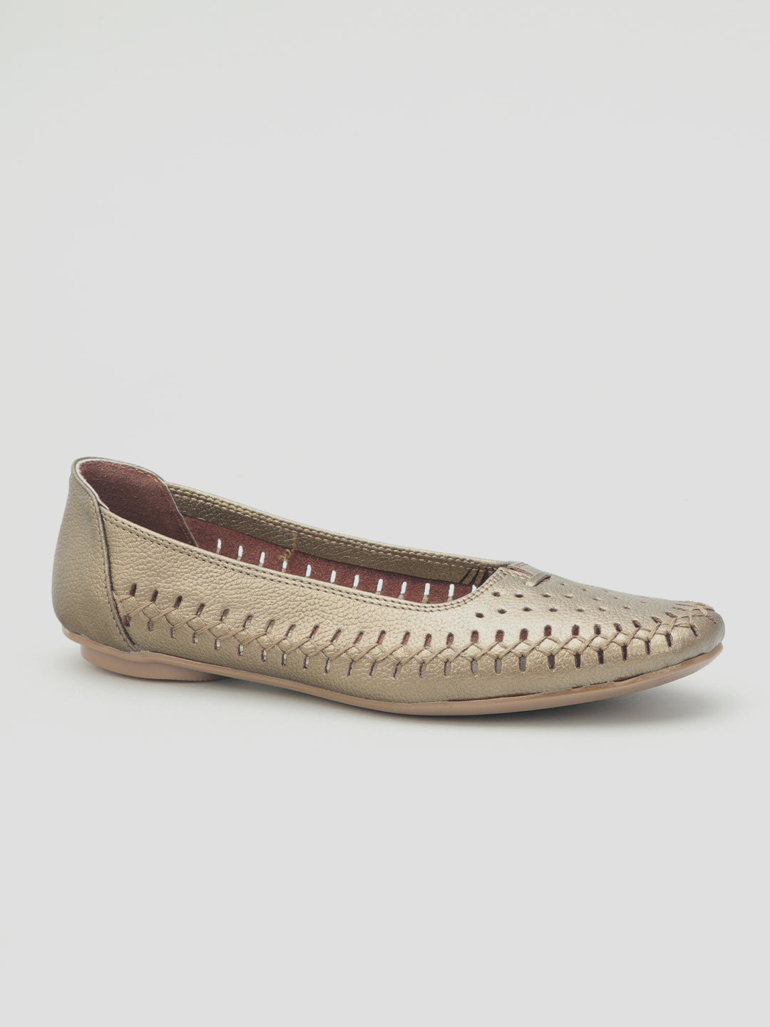 Flat Heel Glossy Ballerinas