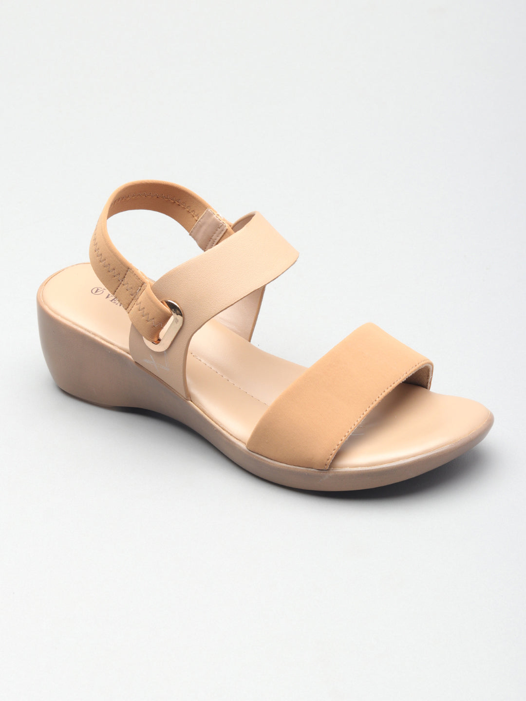 Womens Solid Wedge Sandals
