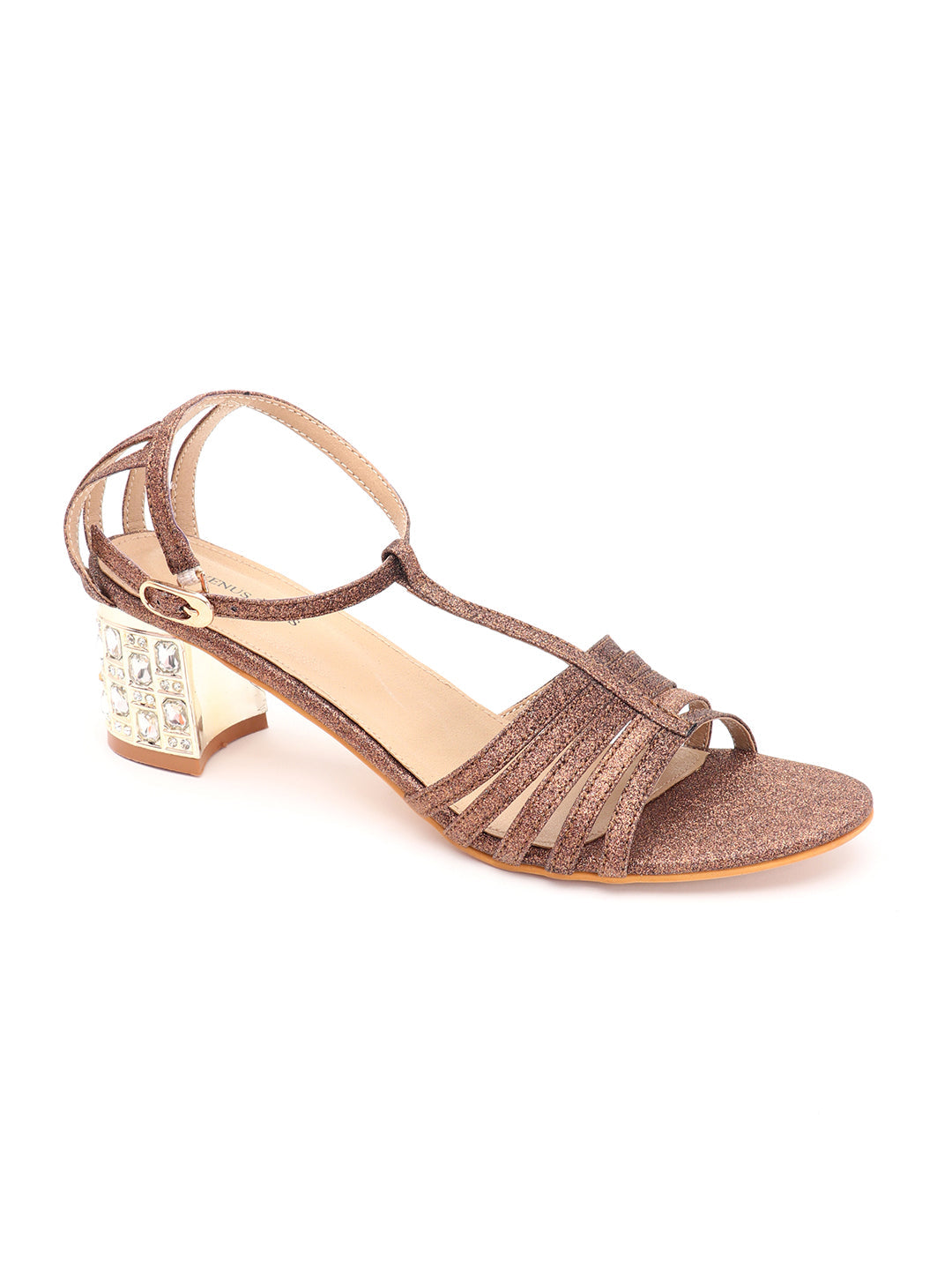 Venus Steps Mettalic Shade block heels