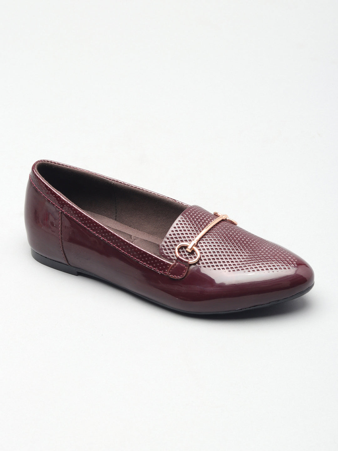 Classic Textured Ballerinas Flat