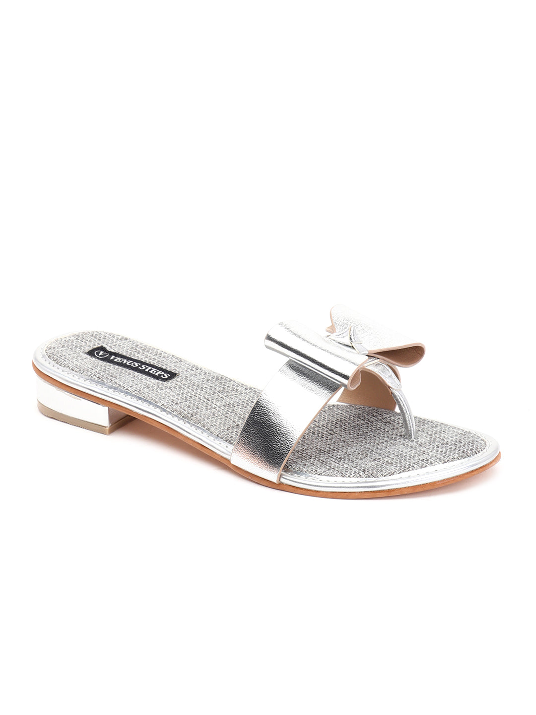 Venus Steps Mettalic Flat Chappals