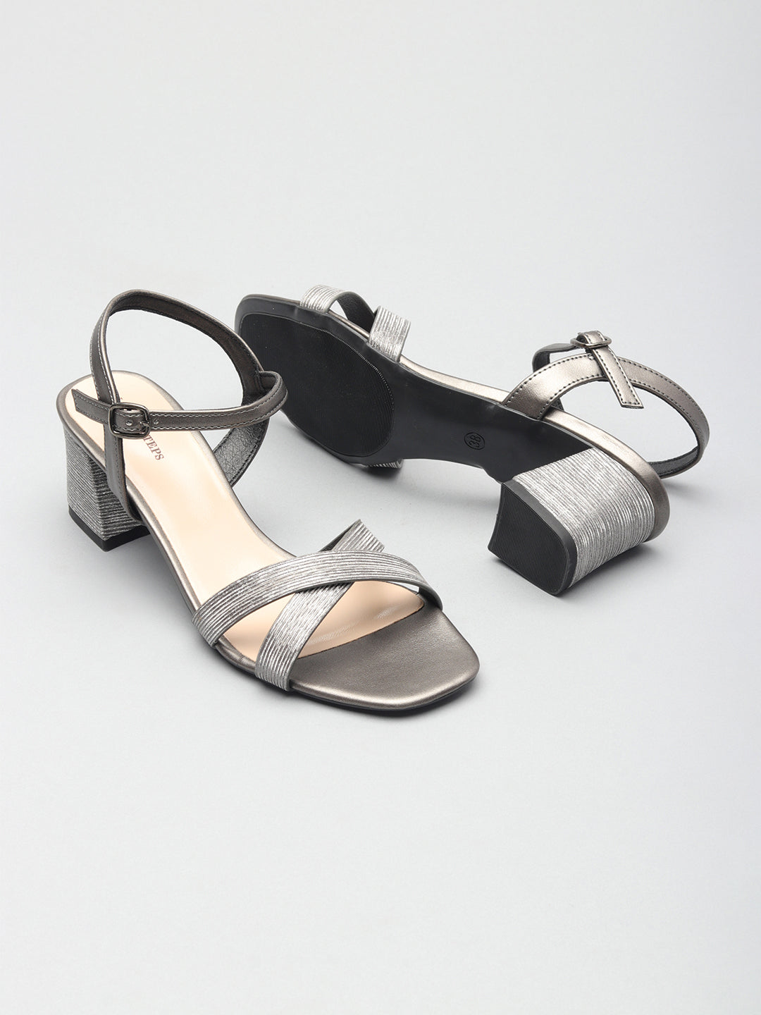 Classic Shimmery Block Heel