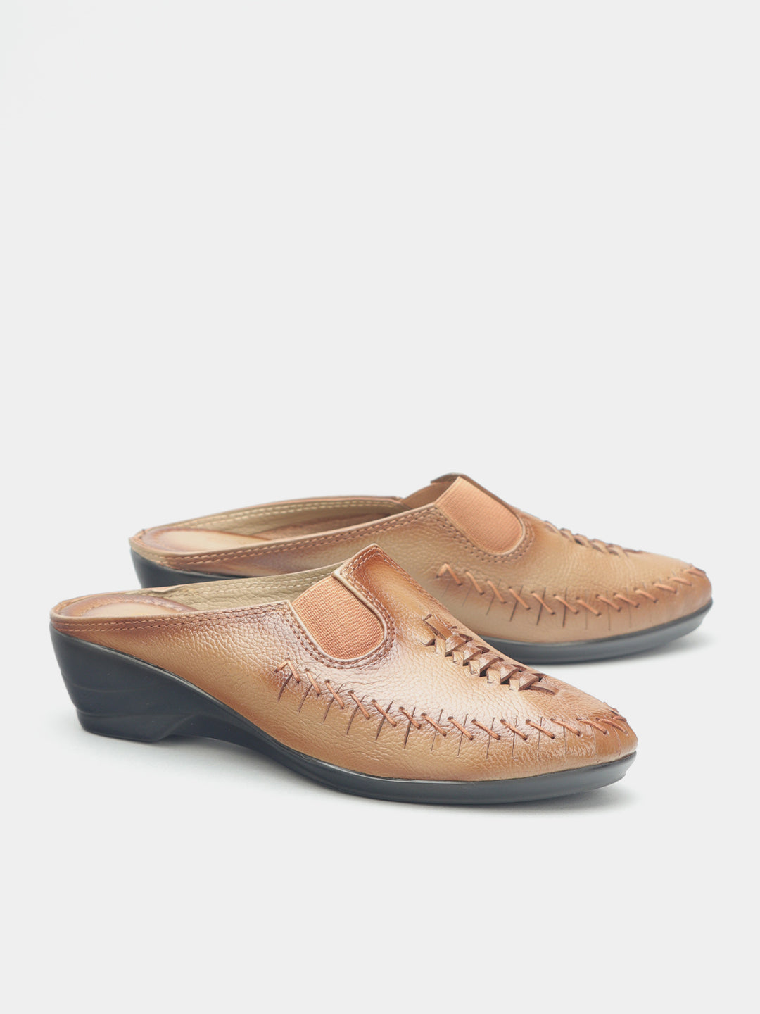 Round Toe Wedge Heel Buntoe