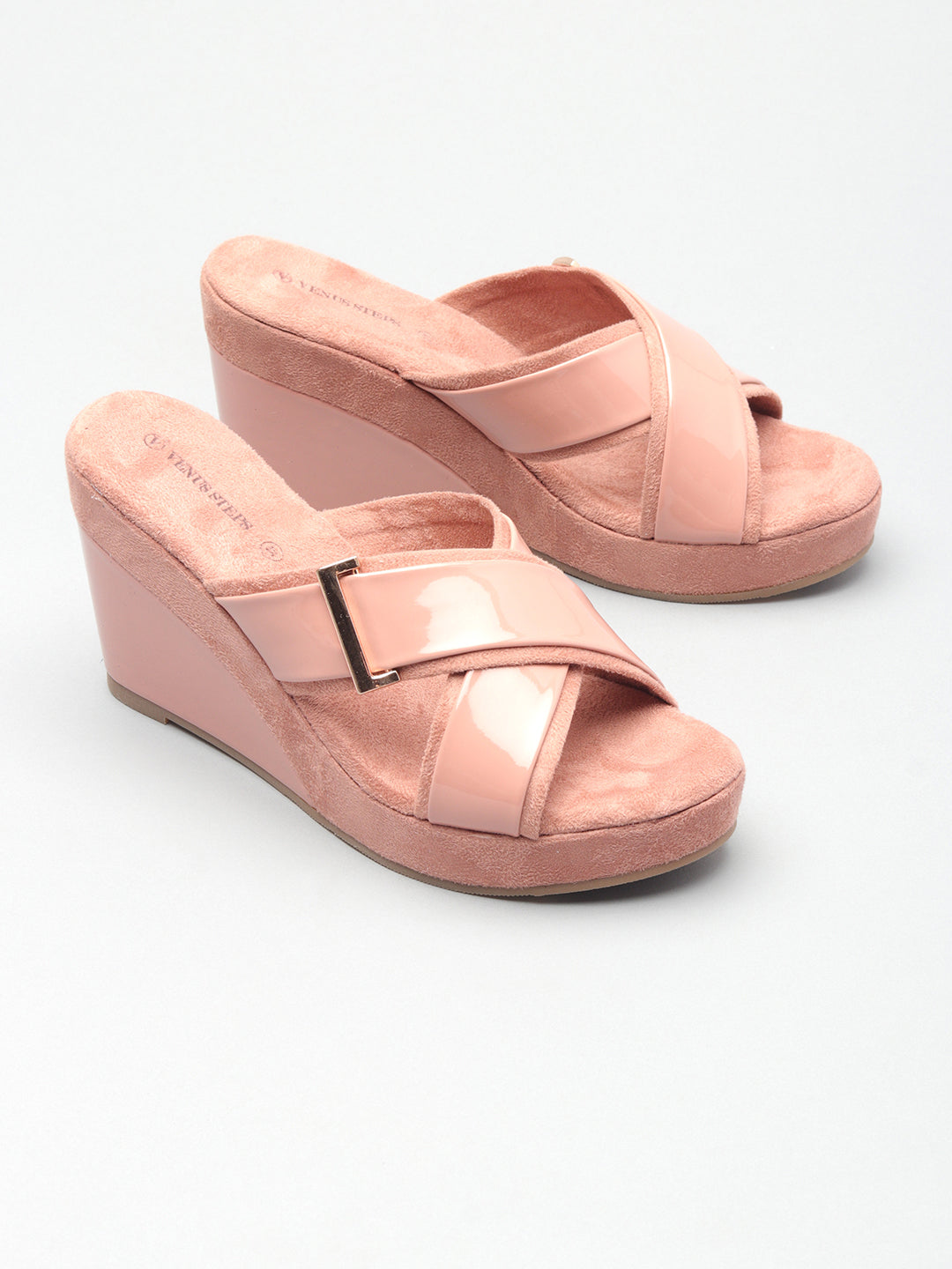 Patent/Glossy Casual Wedges
