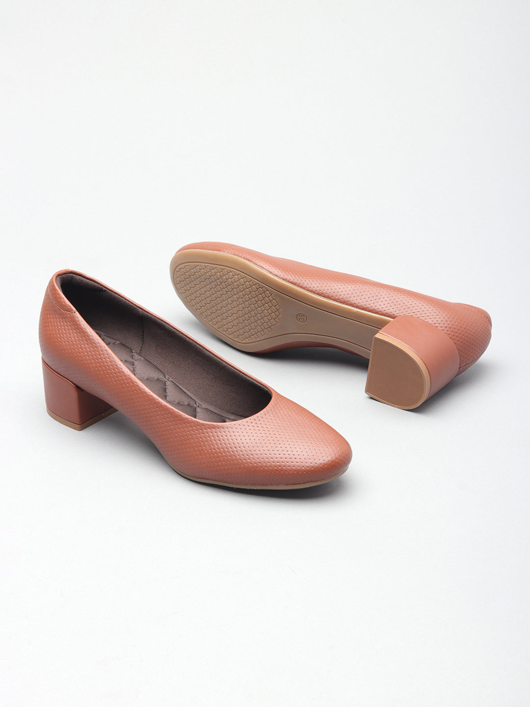Trendy Block Heel Ballerinas