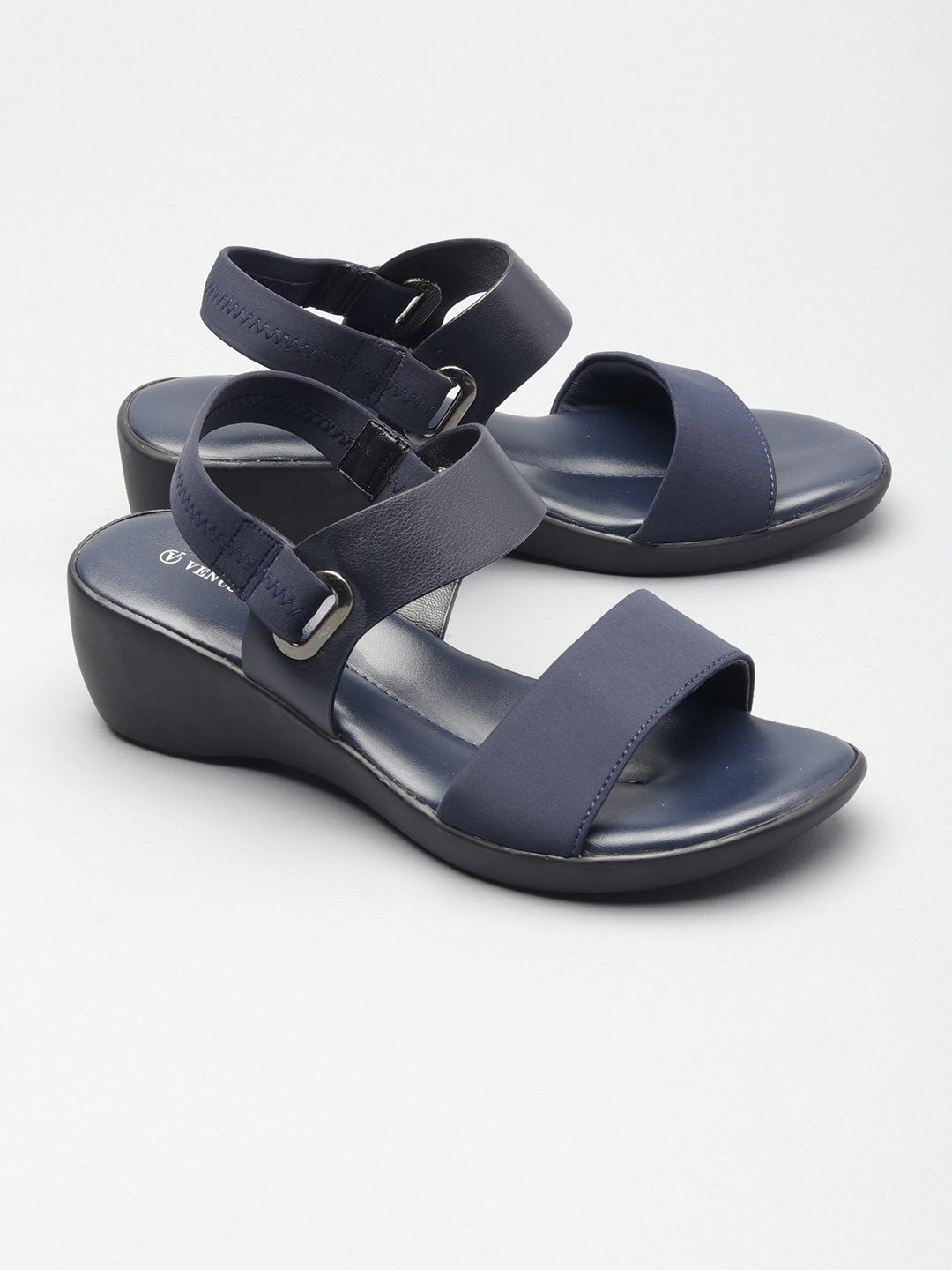 Womens Solid Wedge Sandals