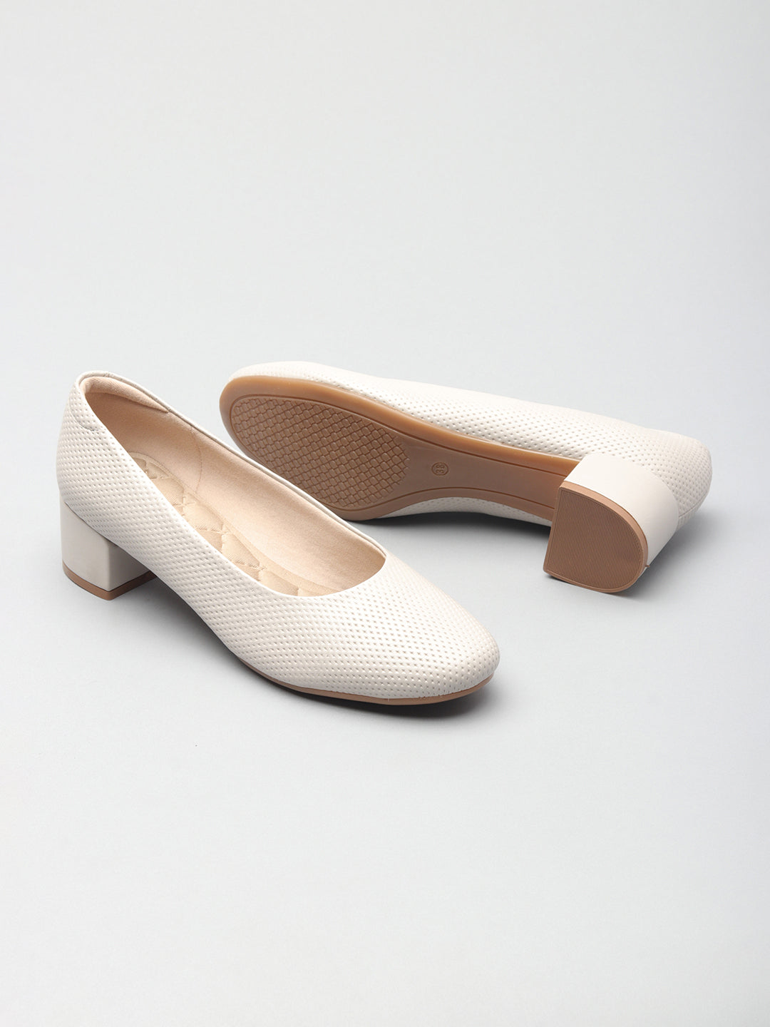 Trendy Block Heel Ballerinas