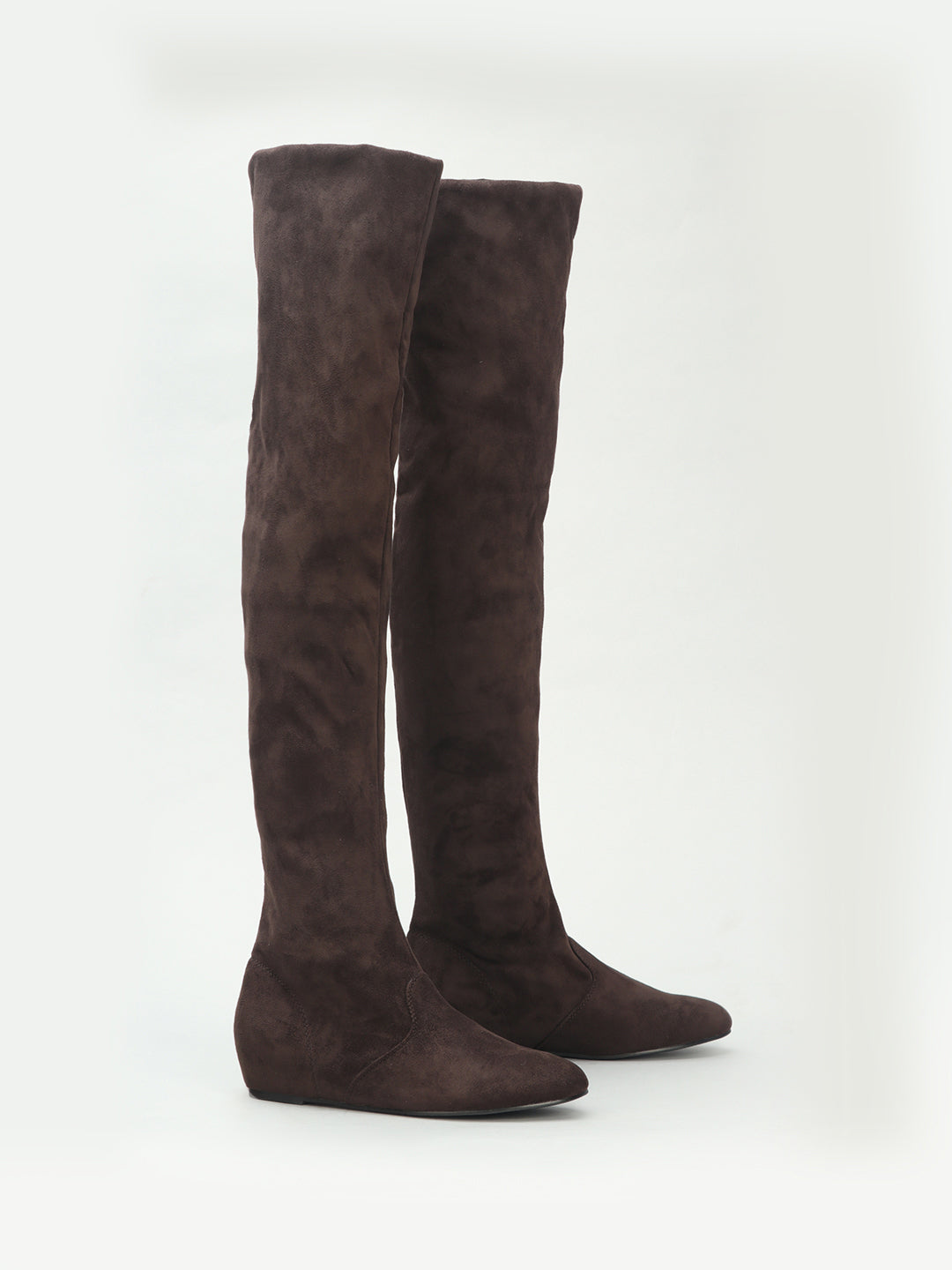 Venus Knee Length Suede Long Boots