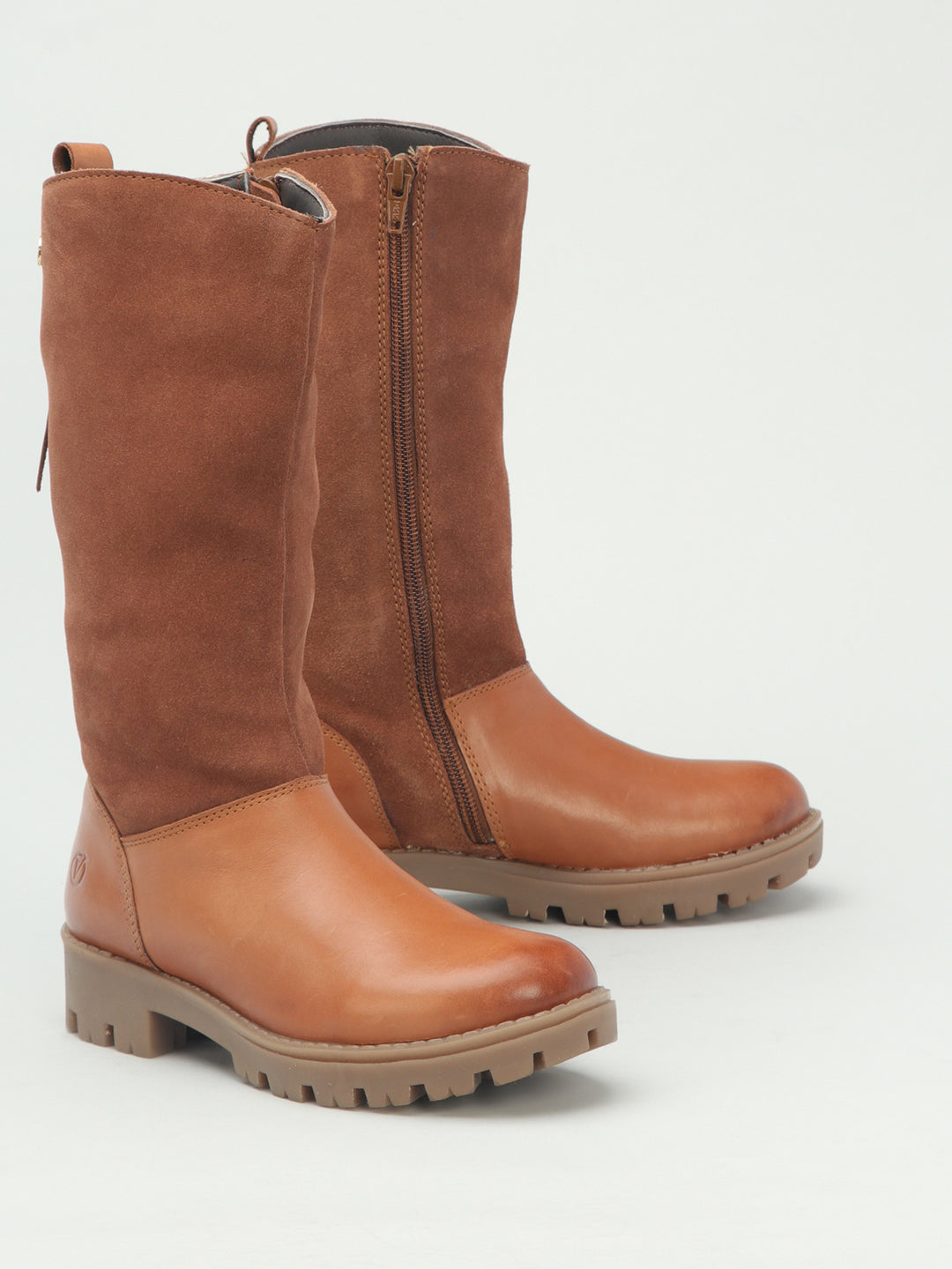 Venus Kids Round Toe Nappa/Matt Boots